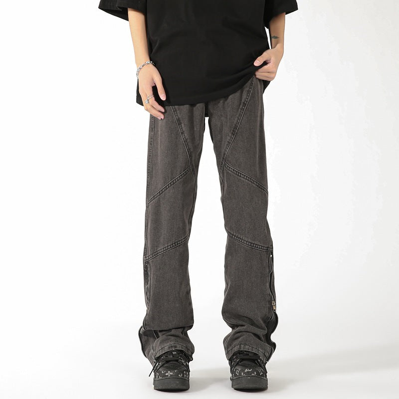 Fashion American Stitching Niche Jeans Men Fashion American Stitching Niche Jeans Men