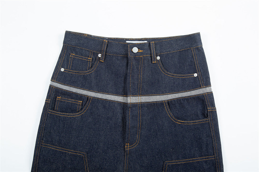 Ins Baggy Straight Trousers Men's Ins Baggy Straight Trousers Men's