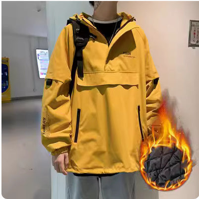 Fake Two Reflective Hoodie Jackets For Men Fake Two Reflective Hoodie Jackets For Men