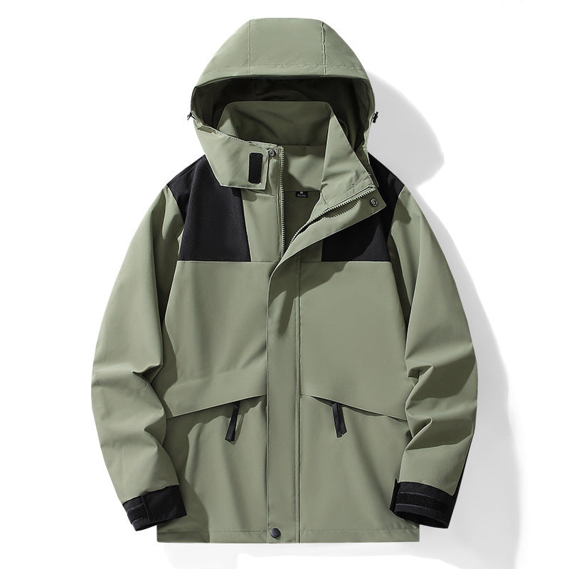 Outdoor Single Layer Waterproof Windproof Hood Sports Jacket Outdoor Single Layer Waterproof Windproof Hood Sports Jacket