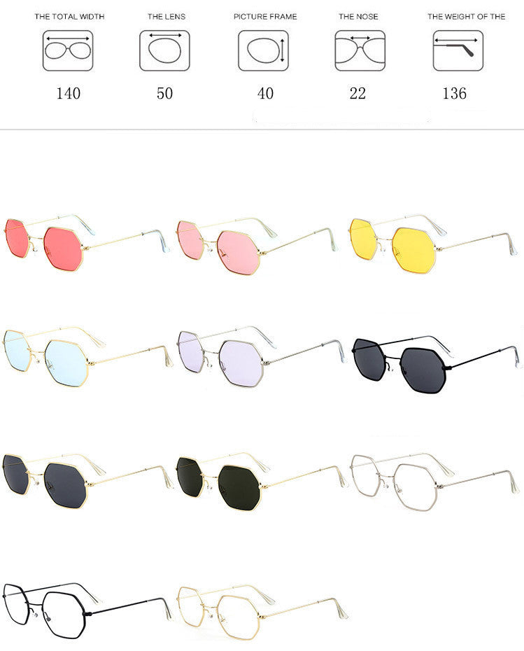 Sunglasses Ocean Piece Polygonal Sunglasses Sunglasses Ocean Piece Polygonal Sunglasses