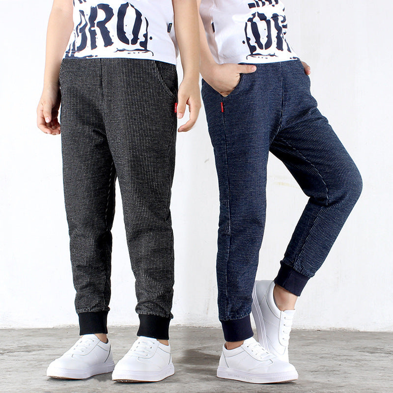 Boys' Trousers Girls' Knitted Children's Pants Casual Children's Jeans Boys' Trousers Girls' Knitted Children's Pants Casual Children's Jeans
