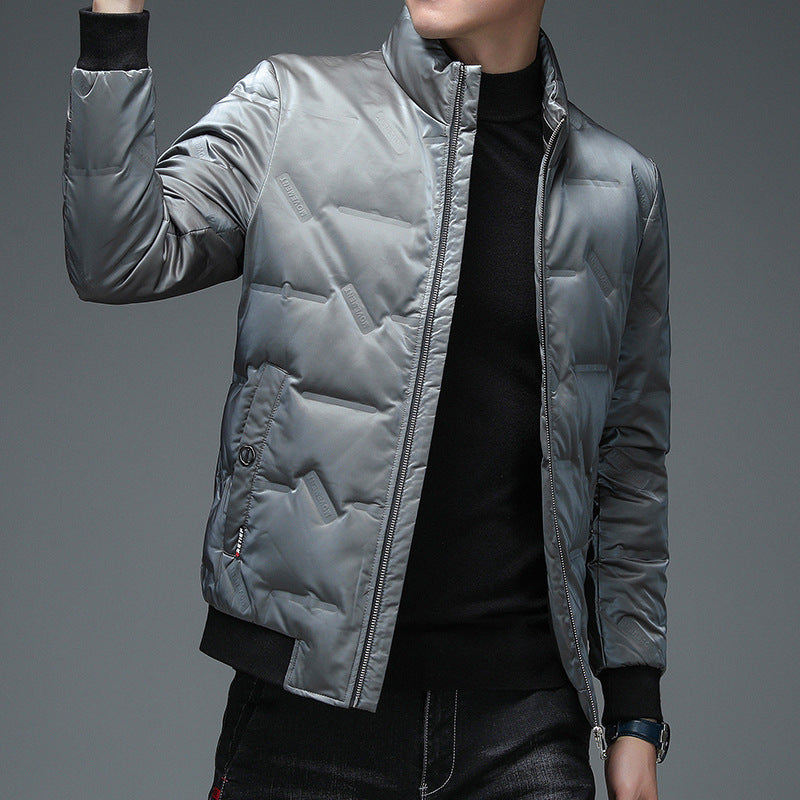 Down Jacket Men's Casual Stand Collar White Duck Down Thickening Down Jacket Men's Casual Stand Collar White Duck Down Thickening