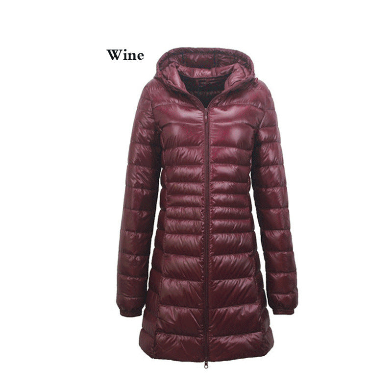 Lightweight Mid-length Plus Size Slim Fit Women's Down Jacket Lightweight Mid-length Plus Size Slim Fit Women's Down Jacket