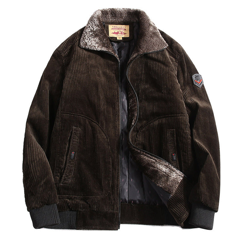 Fashion Personality Corduroy Men's Warm Cotton Coat Fashion Personality Corduroy Men's Warm Cotton Coat