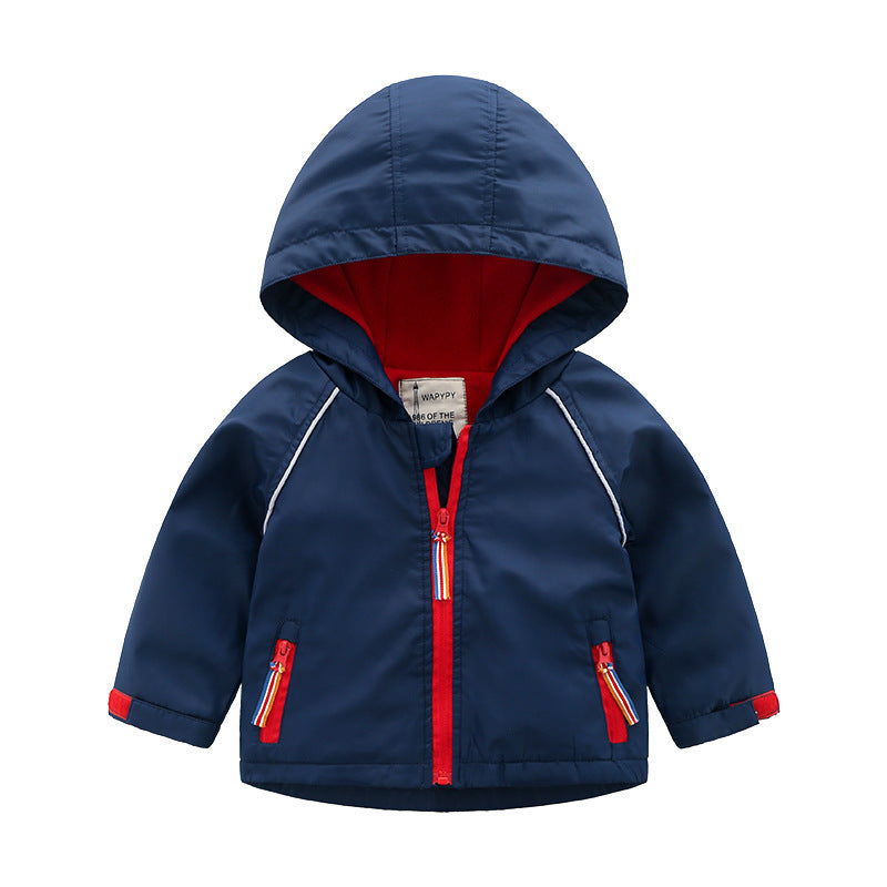 Boys' Hooded  Autumn  Clothing Children's Fleece Jacket Boys' Hooded  Autumn  Clothing Children's Fleece Jacket