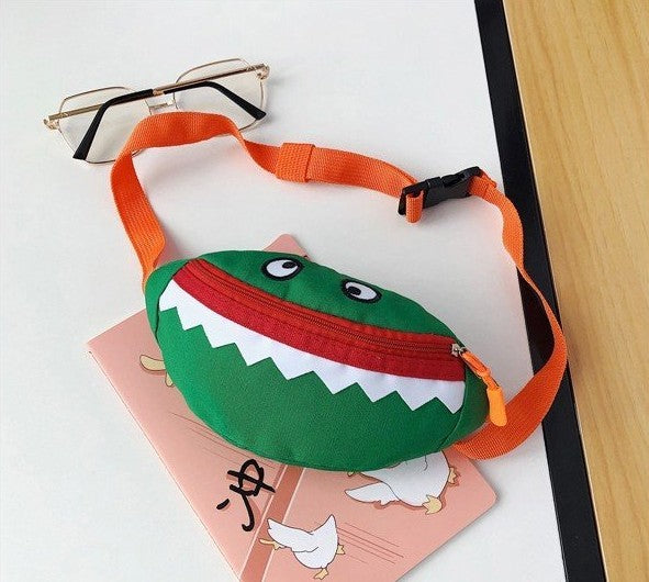Cartoon Children's Canvas Embroidered Crossbody Bag Cartoon Children's Canvas Embroidered Crossbody Bag