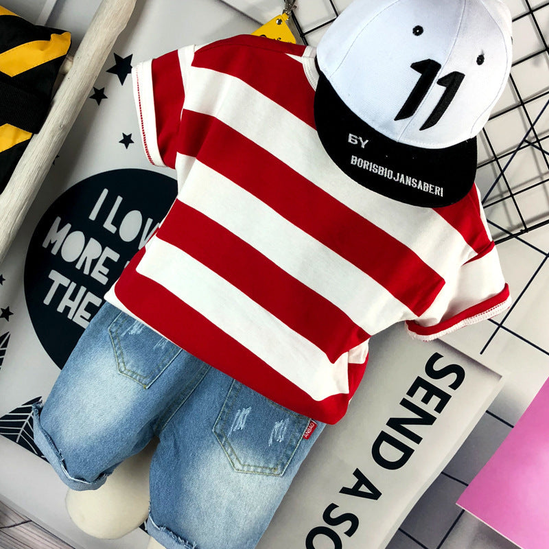 Children's Clothing Boys' Short Sleeve Suit Children's Clothing Boys' Short Sleeve Suit