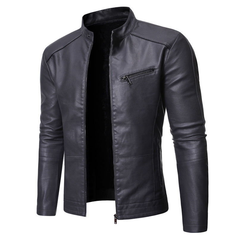 New European And American Men's Motorcycle Leather Jackets New European And American Men's Motorcycle Leather Jackets
