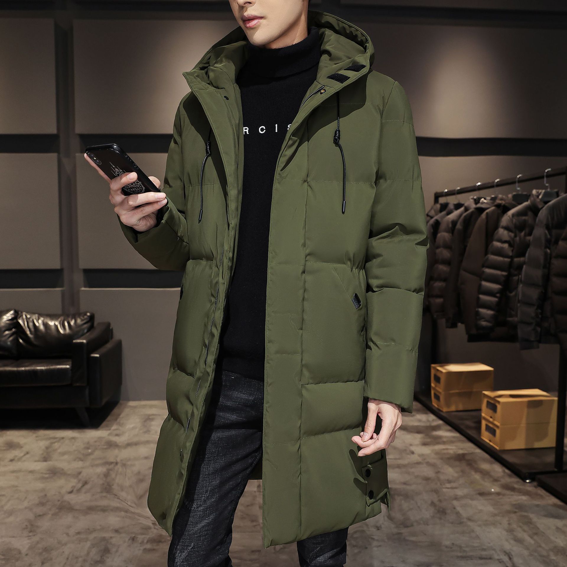 Fashionable And Handsome Thickened Work Clothes Cotton Coat Winter Clothing Down Men Fashionable And Handsome Thickened Work Clothes Cotton Coat Winter Clothing Down Men
