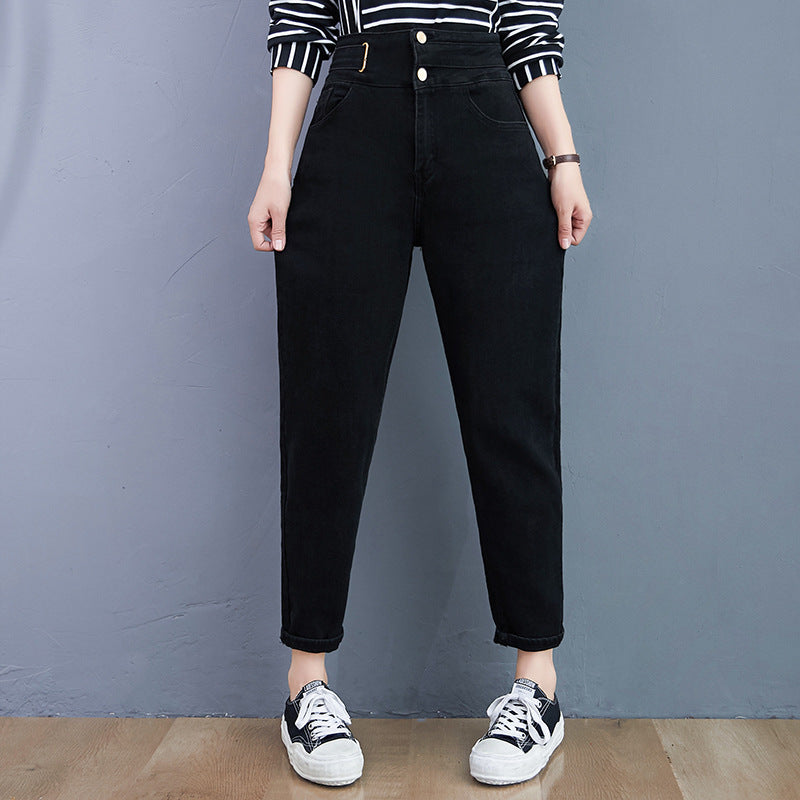 Large Size Stretch Slim And High Waist Jeans Radish Pants Women Large Size Stretch Slim And High Waist Jeans Radish Pants Women