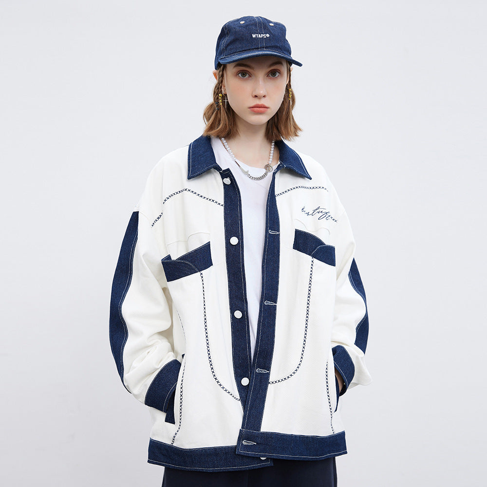 Stitching Wash Jacket For Men And Women Stitching Wash Jacket For Men And Women