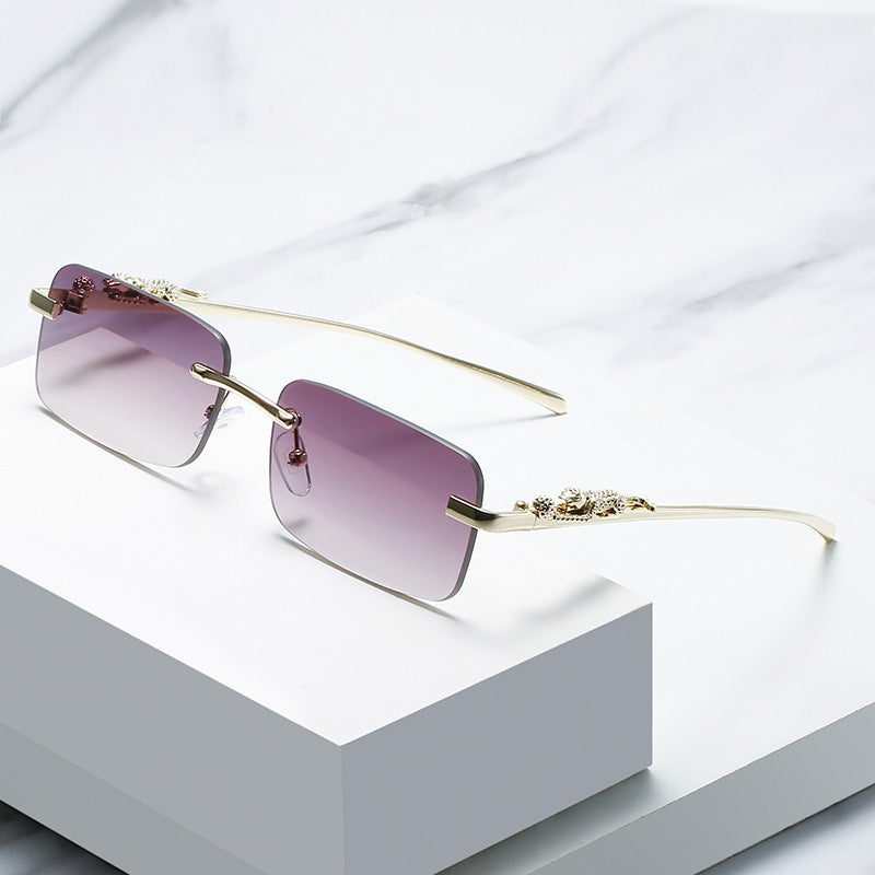 Men And Women Fashion Simple Square Frameless Sunglasses Men And Women Fashion Simple Square Frameless Sunglasses