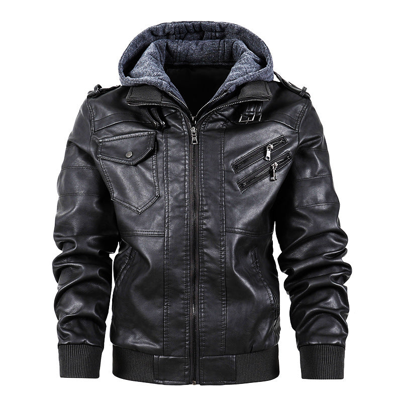 Motorcycle leather men's jackets stand collar men Motorcycle leather men's jackets stand collar men