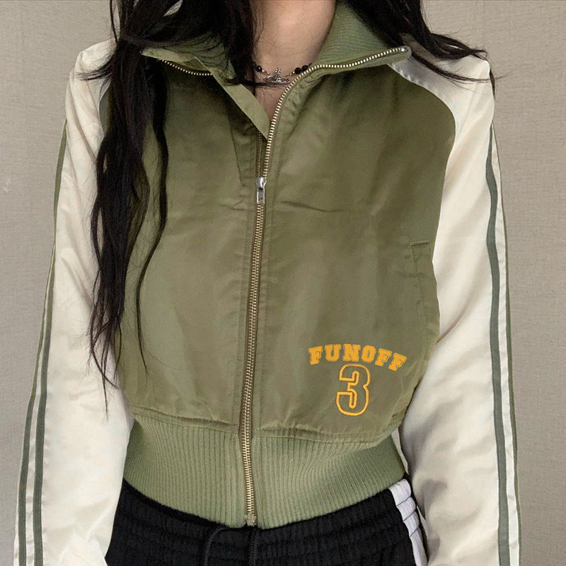 European And American Autumn Zipper Cardigan Jacket Women European And American Autumn Zipper Cardigan Jacket Women