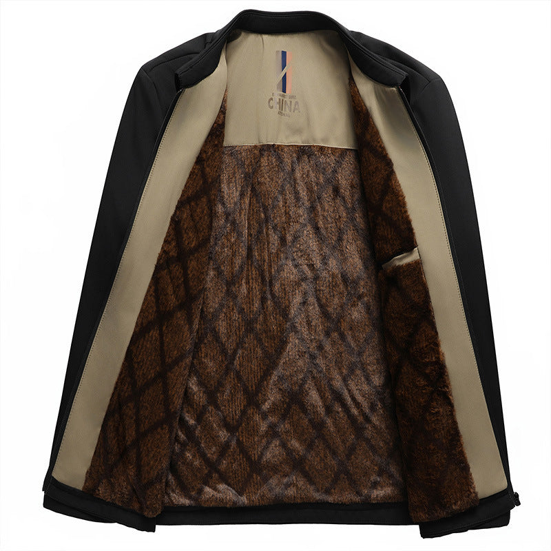 Fall Winter Men Fleece Padded Jacket Fall Winter Men Fleece Padded Jacket