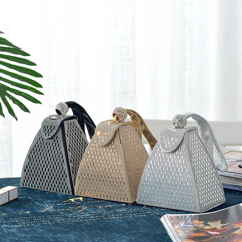 Triangle Handbag Diamond Handbag Banquet Bag Cheongsam Dress Bag Handbag Triangle Handbag Diamond Handbag Banquet Bag Cheongsam Dress Bag Handbag