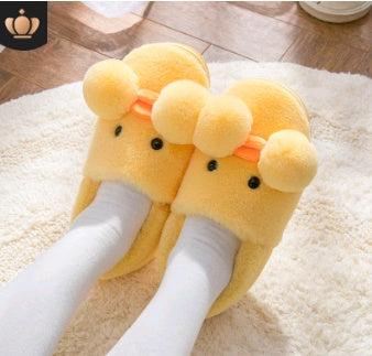 Winter cute cartoon kids cotton shoes for men and women baby shoes small yellow duck cotton slippers children Winter cute cartoon kids cotton shoes for men and women baby shoes small yellow duck cotton slippers children