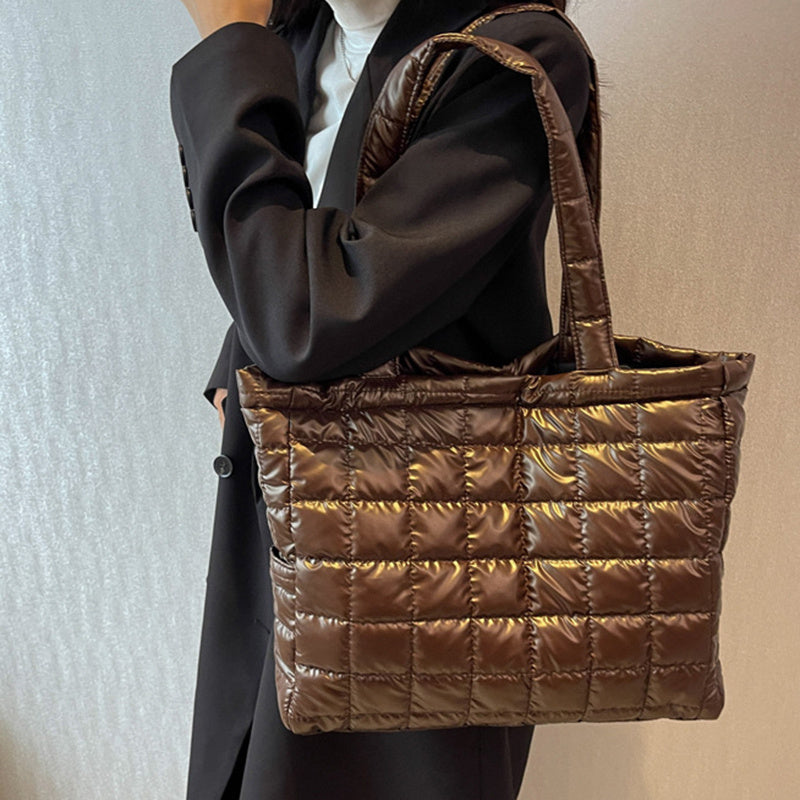 Winter Shoulder Bags Women Fashion Plaid Handbag Winter Shoulder Bags Women Fashion Plaid Handbag