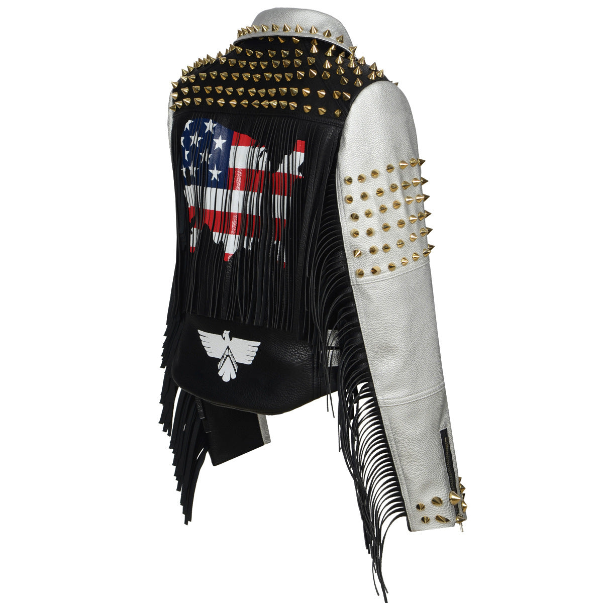 Women's rock graffiti leather Women's rock graffiti leather