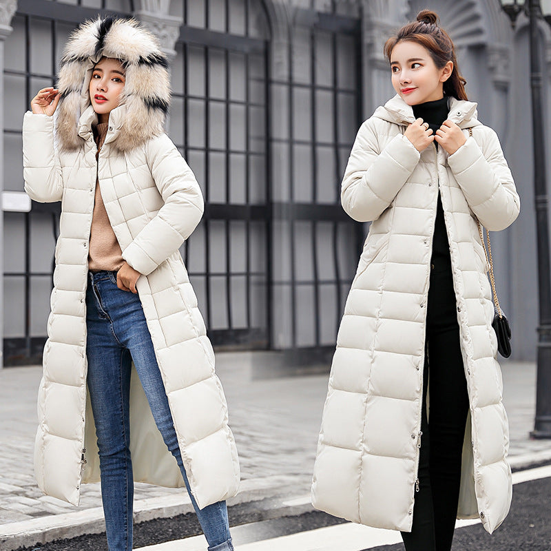 Slim-fit Over-the-knee Padded Cotton Coat Winter Coat Slim-fit Over-the-knee Padded Cotton Coat Winter Coat