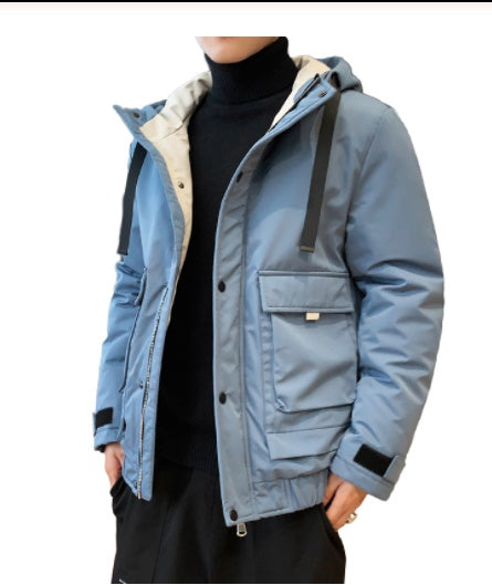 Winter new tooling short hooded cotton coat Winter new tooling short hooded cotton coat