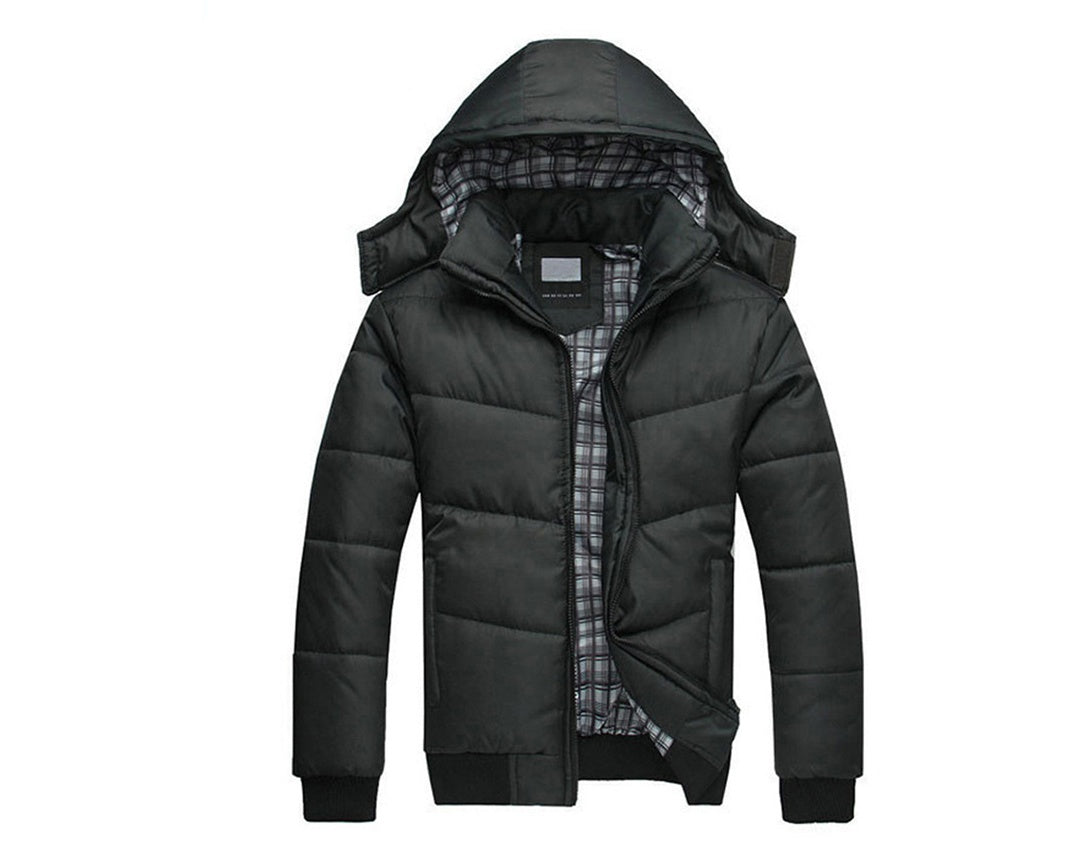 Men's cotton clothing Autumn and winter hooded Korean version of the thick cotton jacket explosion models middle-aged cotton men Men's cotton clothing Autumn and winter hooded Korean version of the thick cotton jacket explosion models middle-aged cotton men