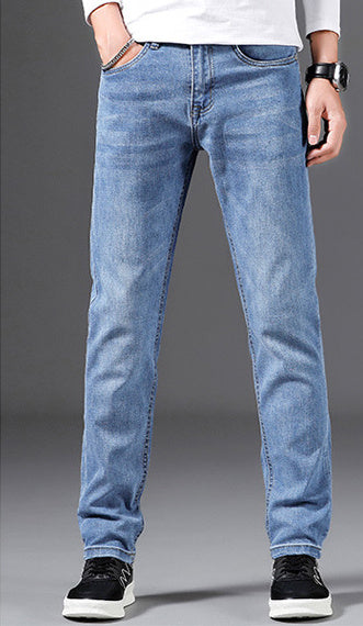 Slim Fit Elastic Straight Jeans For Men Slim Fit Elastic Straight Jeans For Men