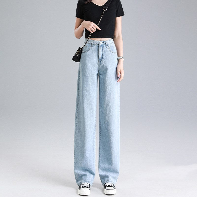 Tencel jeans wide leg pants for women in summer Tencel jeans wide leg pants for women in summer