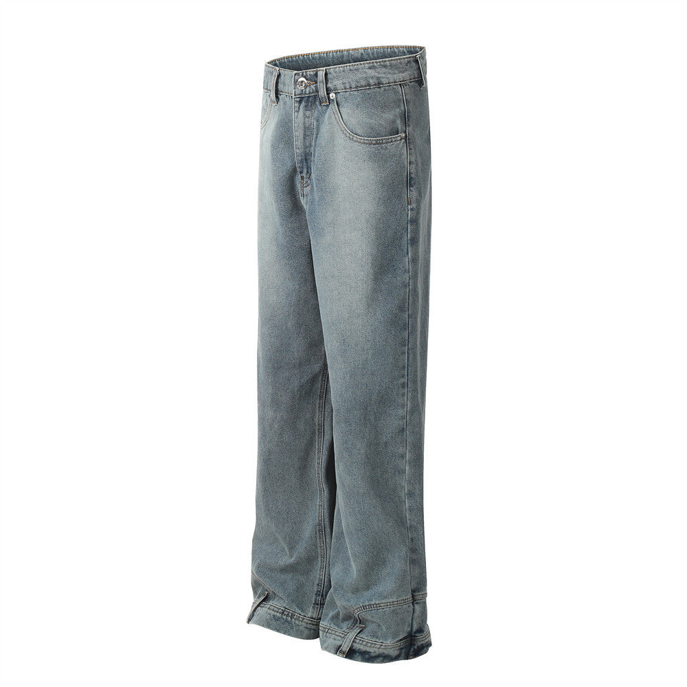 Pocket Flip-down Inside-out Wear Jeans Men Pocket Flip-down Inside-out Wear Jeans Men