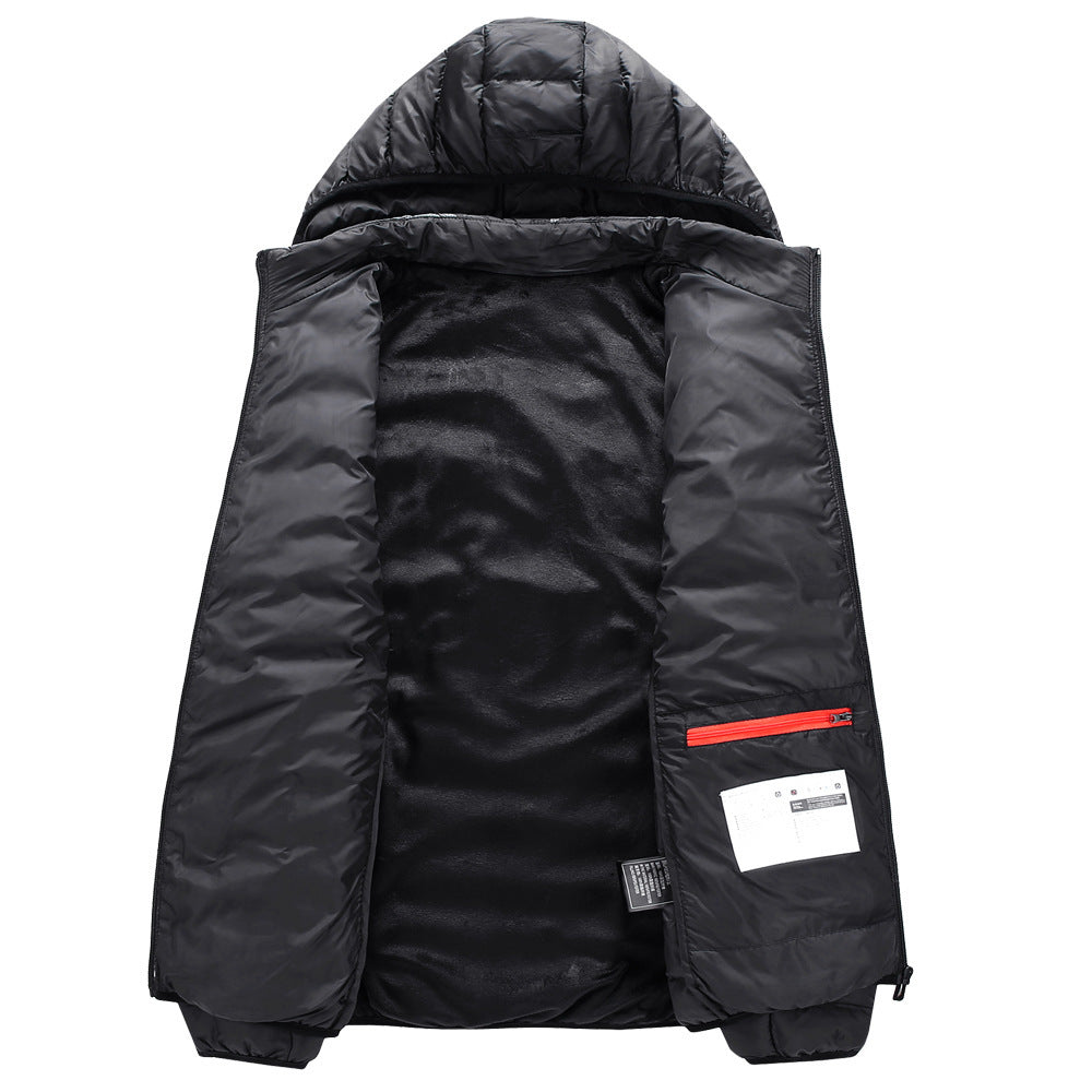 Thicken Plus Size New Smart Heating Cotton Coat Men Thicken Plus Size New Smart Heating Cotton Coat Men