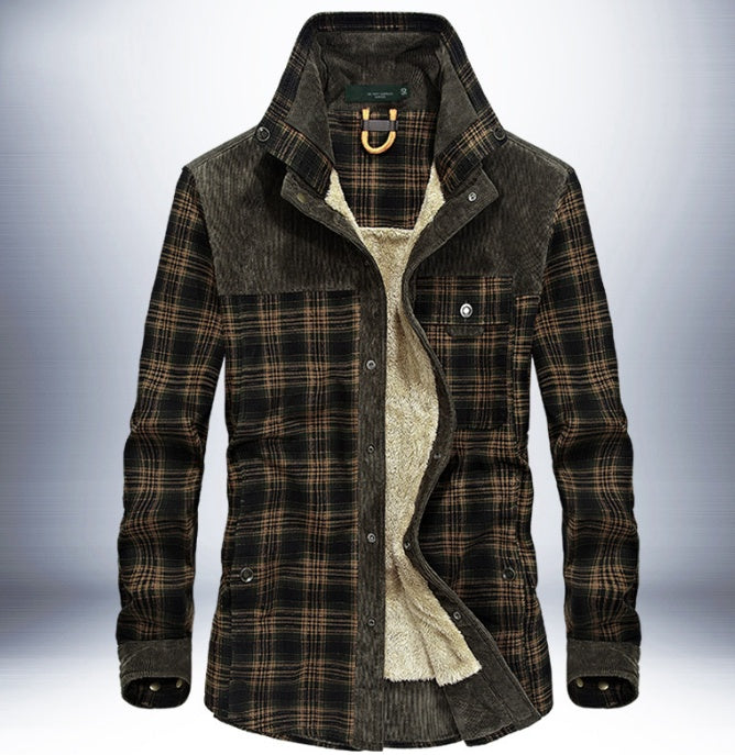 Winter Jacket Men Thicken Warm Fleece Jackets Coats Pure Cotton Plaid Jacket Military Clothes Winter Jacket Men Thicken Warm Fleece Jackets Coats Pure Cotton Plaid Jacket Military Clothes