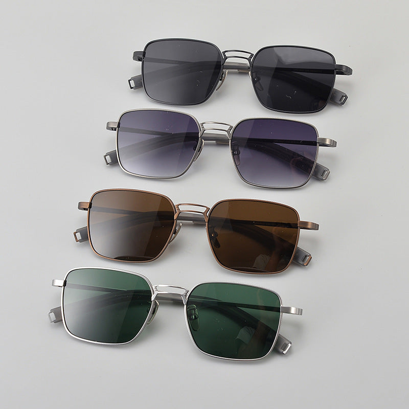 New Pure Titanium Glasses Frame Design Pilot Personality Fishing Driving Outdoor Men And Women Sunglasses Frame New Pure Titanium Glasses Frame Design Pilot Personality Fishing Driving Outdoor Men And Women Sunglasses Frame