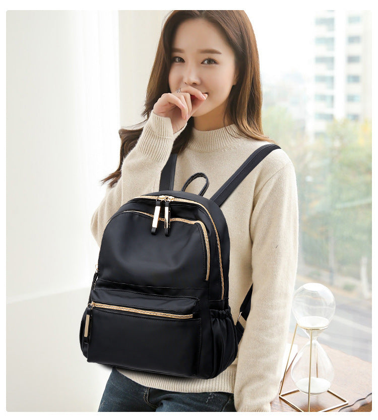 Waterproof Oxford Backpack Women Black School Bags Waterproof Oxford Backpack Women Black School Bags