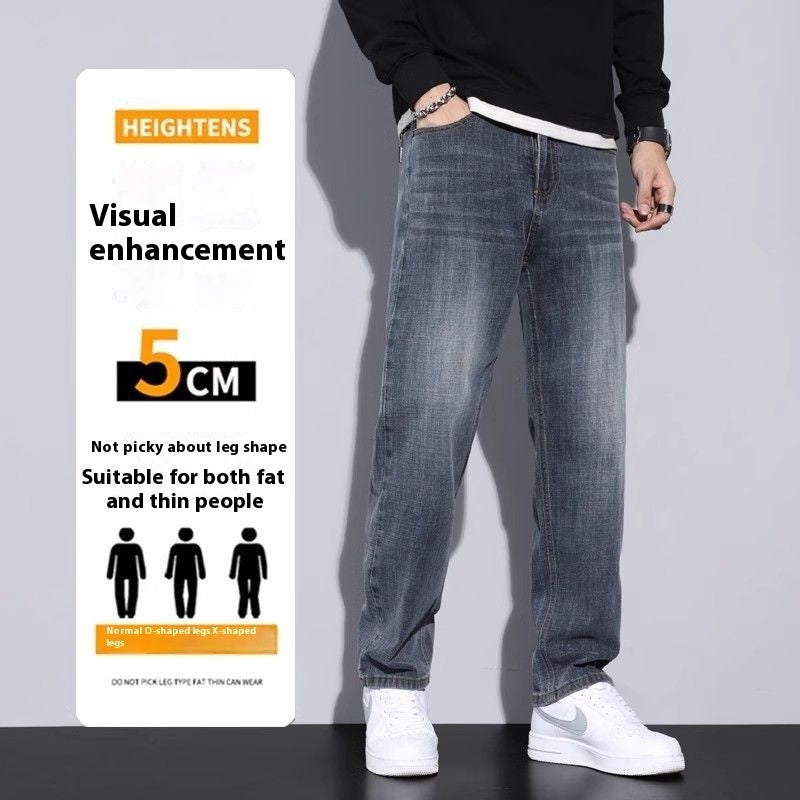 Jeans Loose Straight Casual Long Pants Men Jeans Loose Straight Casual Long Pants Men