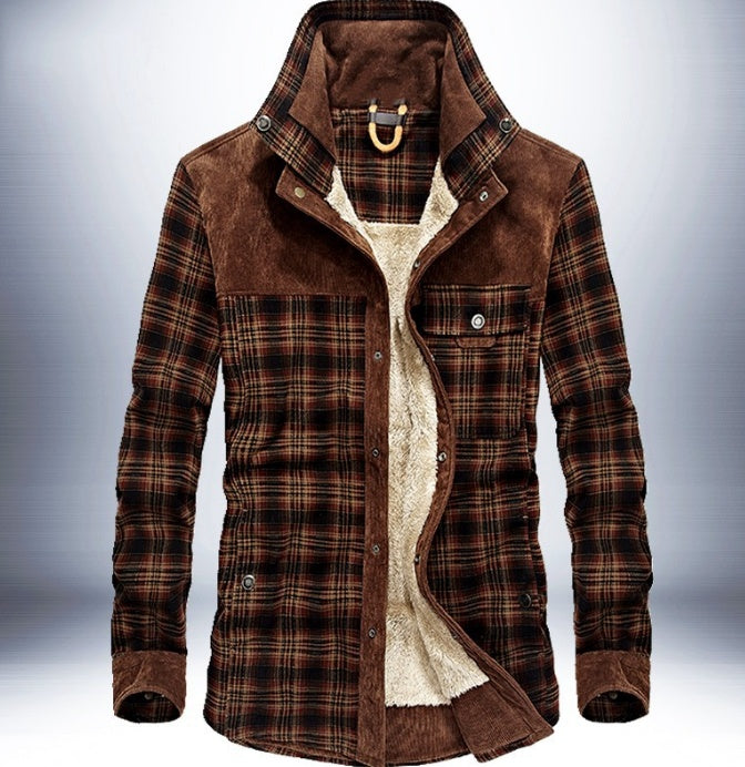 Winter Jacket Men Thicken Warm Fleece Jackets Coats Pure Cotton Plaid Jacket Military Clothes Winter Jacket Men Thicken Warm Fleece Jackets Coats Pure Cotton Plaid Jacket Military Clothes