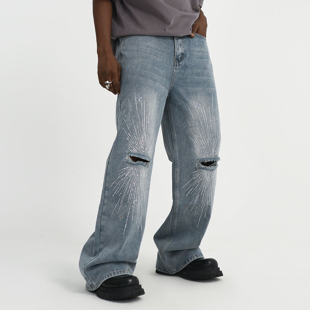 Fashion Holes Knee Jeans For Men Fashion Holes Knee Jeans For Men