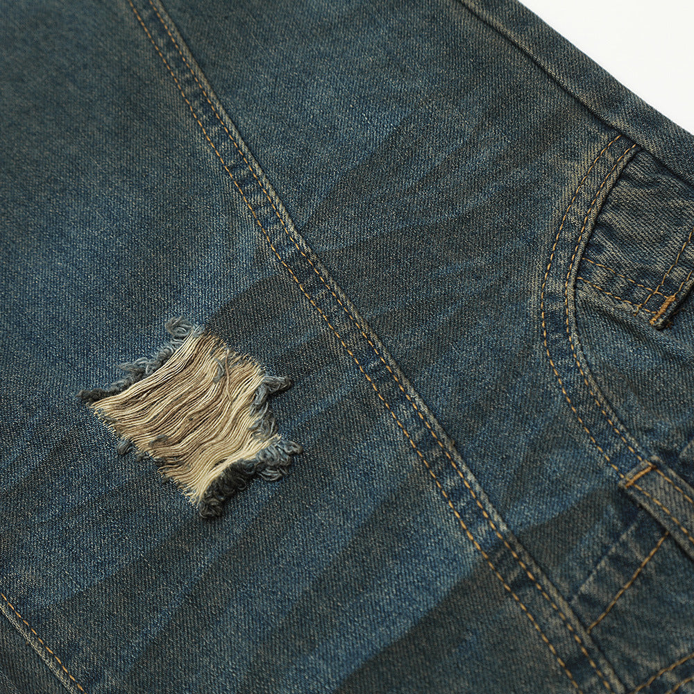 Waste Soil Wind Dirty Worn Jeans Men Waste Soil Wind Dirty Worn Jeans Men