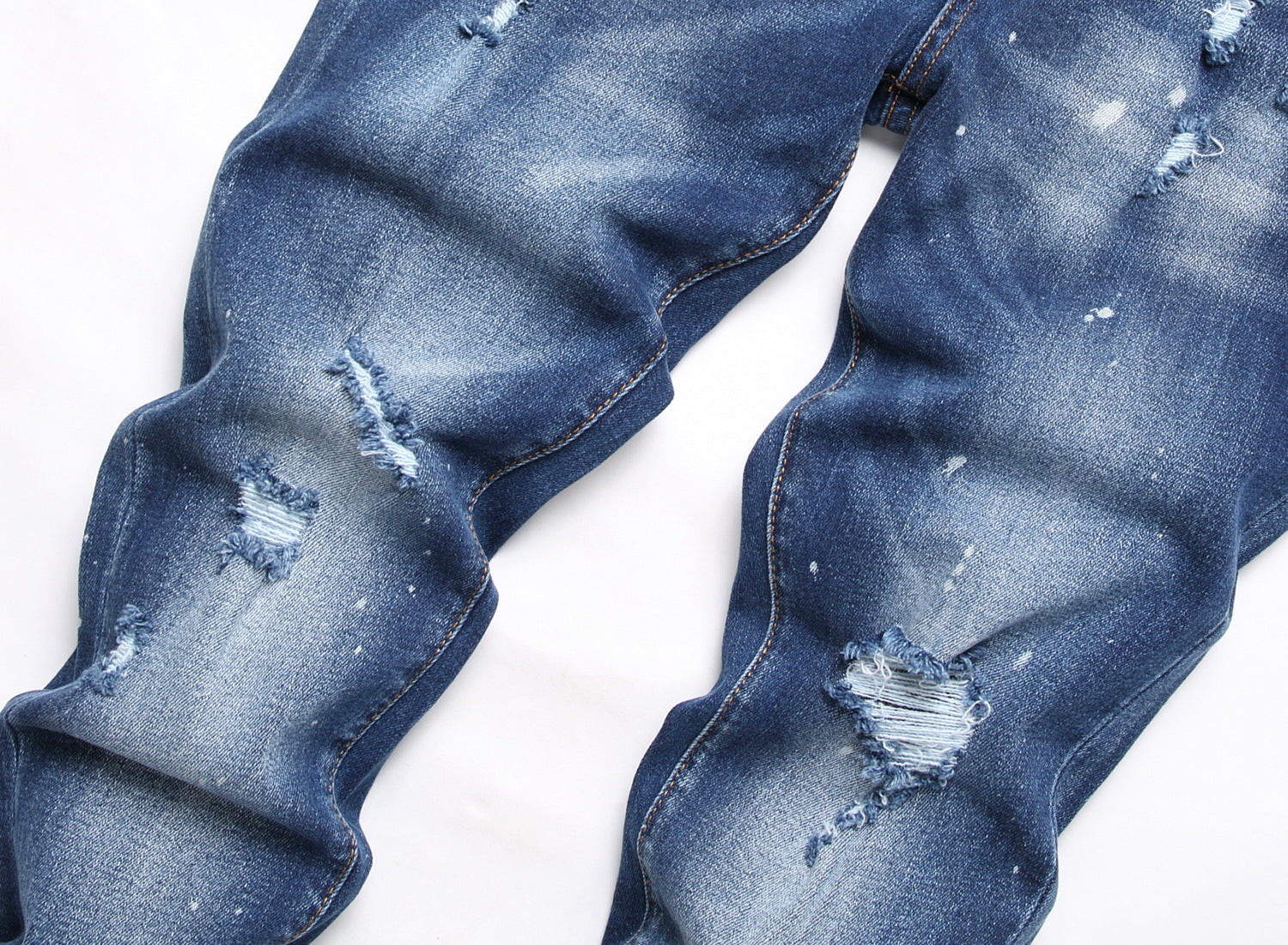 Men's Jeans Ripped Fashion Ornaments Trend Men's Jeans Ripped Fashion Ornaments Trend