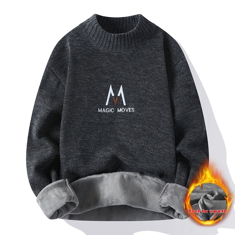 Sweater Men's Winter Fleece-lined Thickened Sweater Men's Winter Fleece-lined Thickened