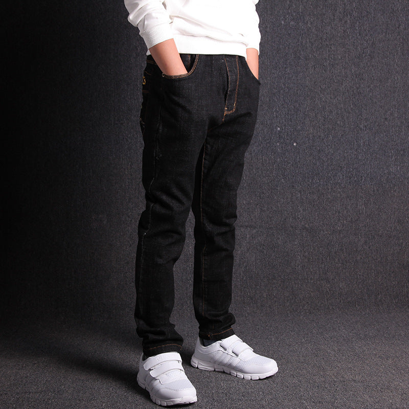 Boys Jeans New Product Micro Stretch Comfortable Black Pants Boys Jeans New Product Micro Stretch Comfortable Black Pants
