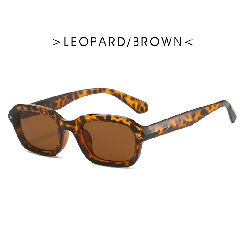 Retro High-grade Narrow Frame Square Sunglasses Women Retro High-grade Narrow Frame Square Sunglasses Women