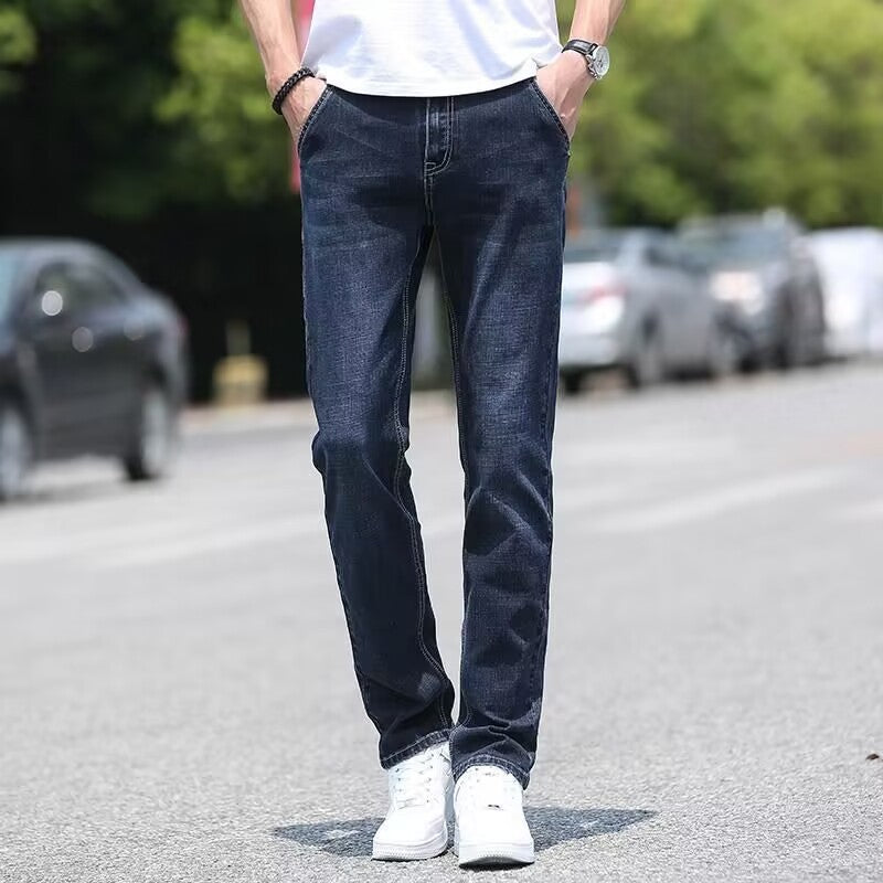 Men's Jeans Thin Loose Straight Casual Long Pants Men's Jeans Thin Loose Straight Casual Long Pants
