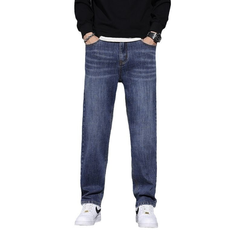 Jeans Loose Straight Casual Long Pants Men Jeans Loose Straight Casual Long Pants Men