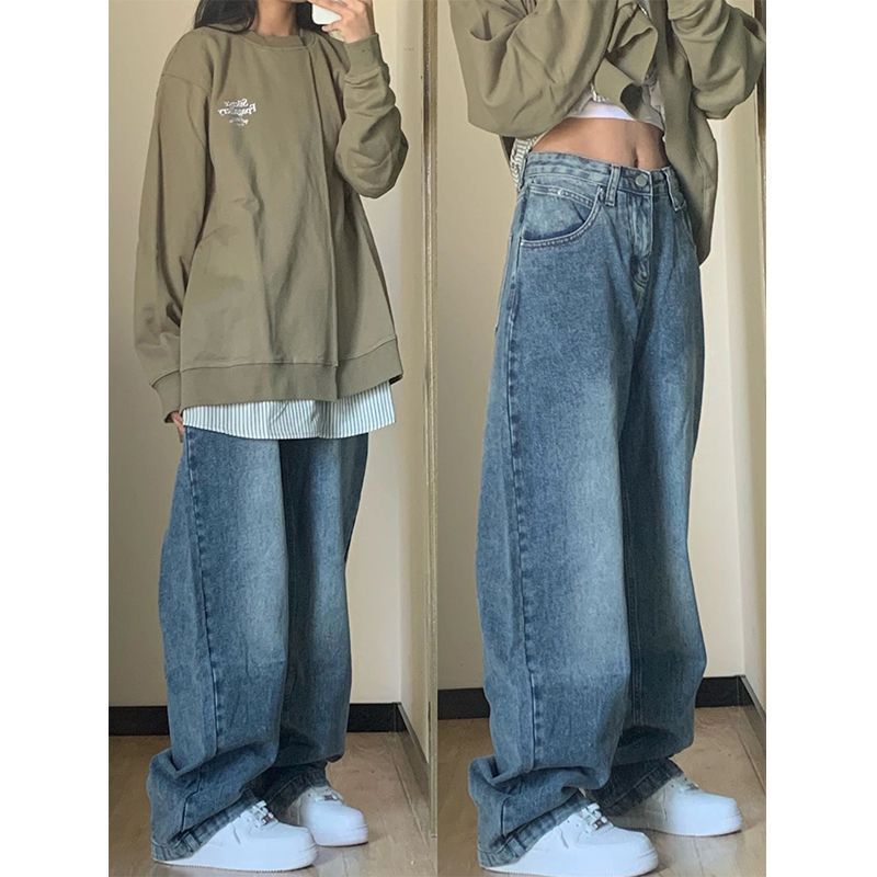 Plus Size High Waist Wide Leg Jeans For Women Plus Size High Waist Wide Leg Jeans For Women