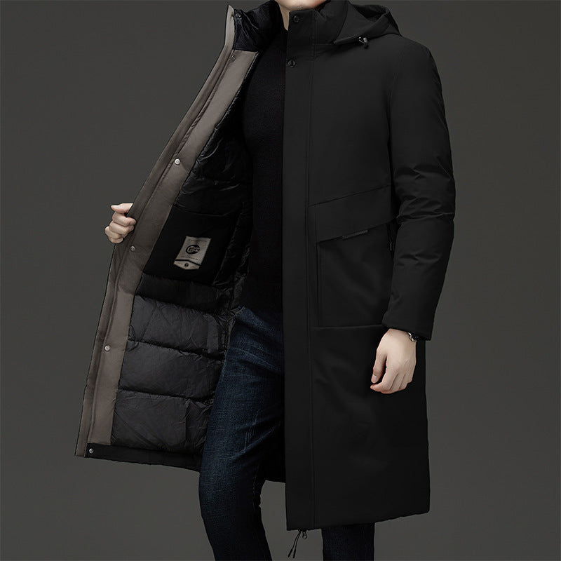 Middle-aged And Elderly Men's Down Cotton-padded Jacket Youth Daddy Outfit Middle-aged And Elderly Men's Down Cotton-padded Jacket Youth Daddy Outfit