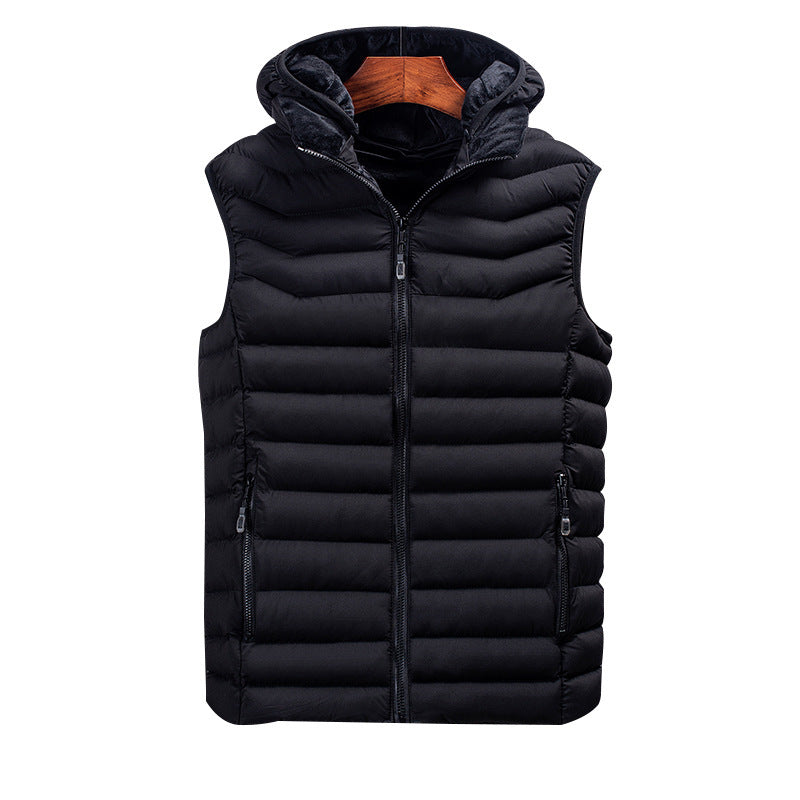 Men's Vest Autumn And Winter Korean Fashion Down Cotton Plus Fertilizer Men's Vest Autumn And Winter Korean Fashion Down Cotton Plus Fertilizer