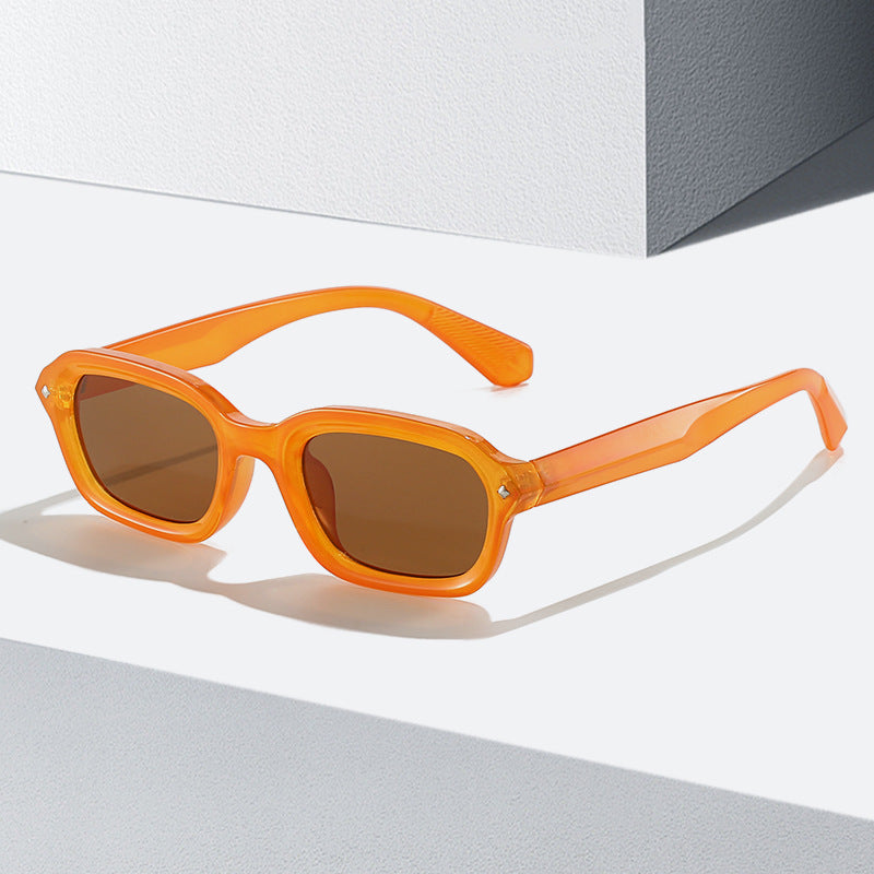 Retro High-grade Narrow Frame Square Sunglasses Women Retro High-grade Narrow Frame Square Sunglasses Women