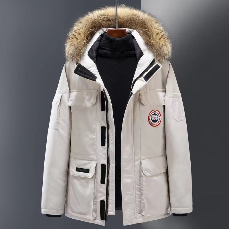 Winter Men's Mid-length Couple Outdoor Winter Men's Mid-length Couple Outdoor