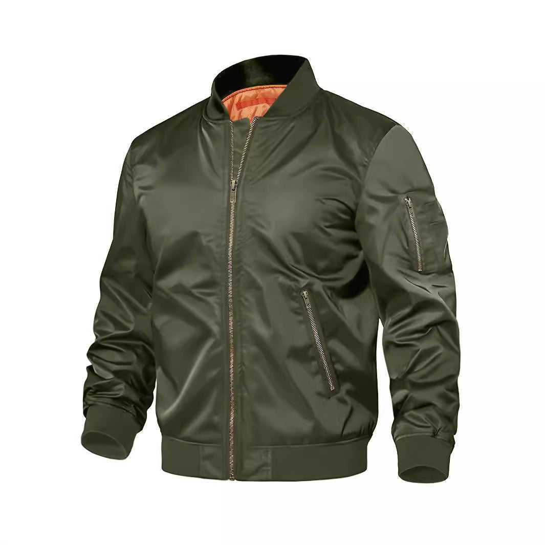 Mens Jacket New Spring Autumn Male Baseball Jackets Pilot Men Outwear Coat Zipper Men's Uniform Mens Jacket New Spring Autumn Male Baseball Jackets Pilot Men Outwear Coat Zipper Men's Uniform